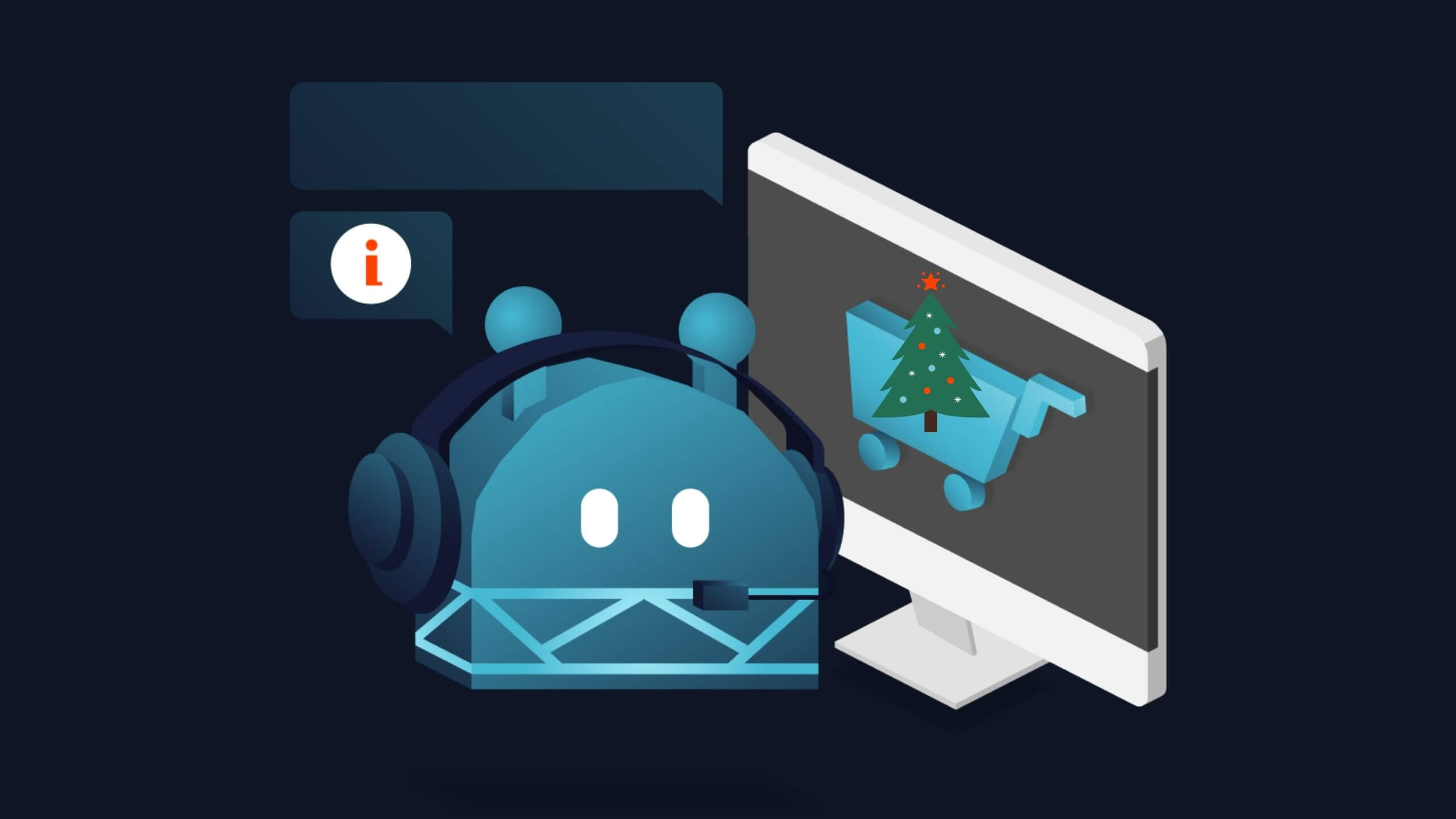 Ein Chatbot hilft beim Weihnachtsgeschäft