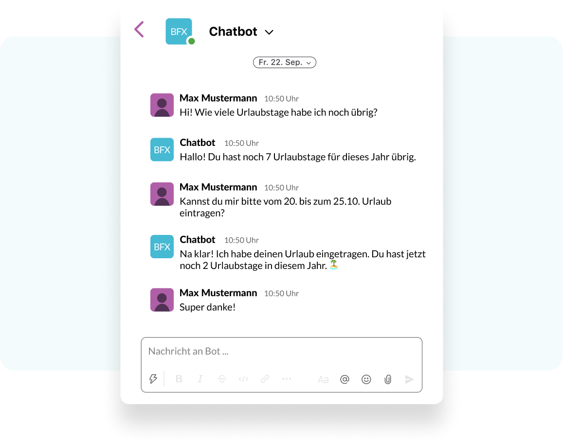 Slack Integration HR Botfriends