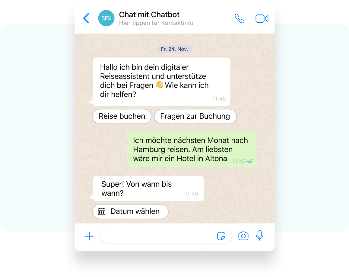 BOTfriends WhatsApp Buchung