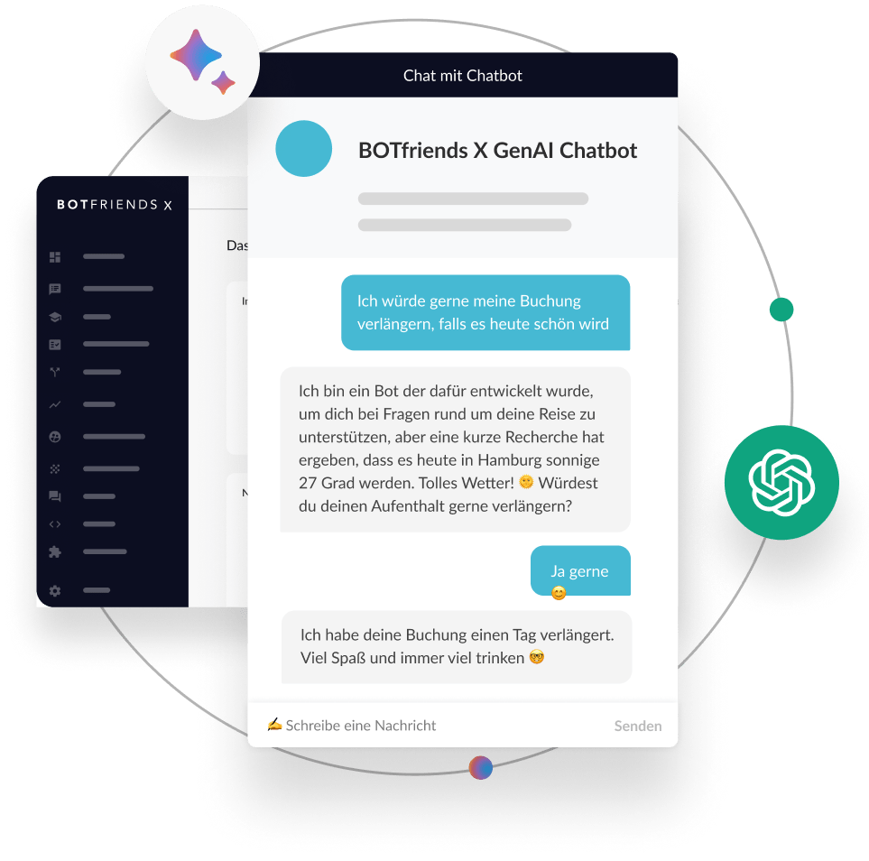BOTfriends Chatbot Plattform mit Generative AI