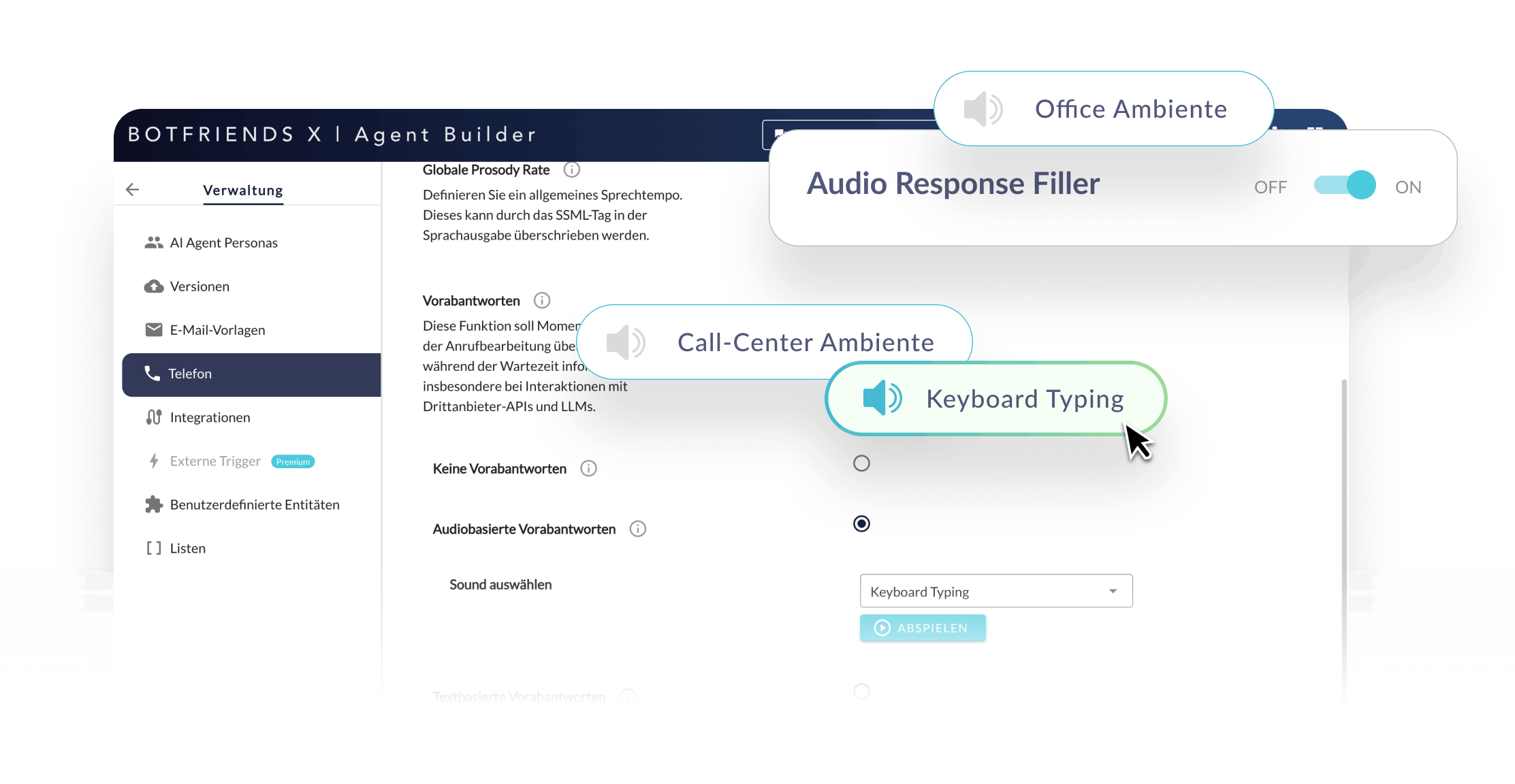 Audio Response Filler BOTfriends