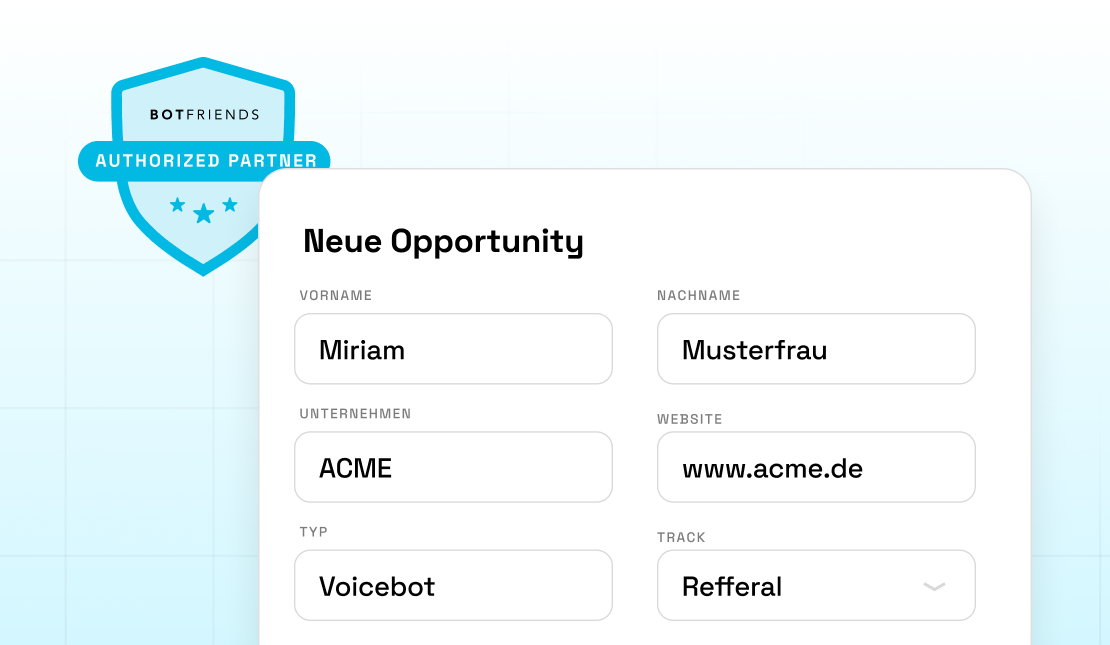Opportunity registrieren